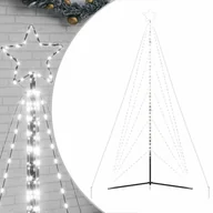 Ozdoby bożonarodzeniowe - vidaXL Lampki choinkowe, 615 zimnych białych LED, 404,5 cm - miniaturka - grafika 1