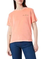 Koszulki i topy damskie - Naf Naf T-shirt damski, Papaya, M - miniaturka - grafika 1