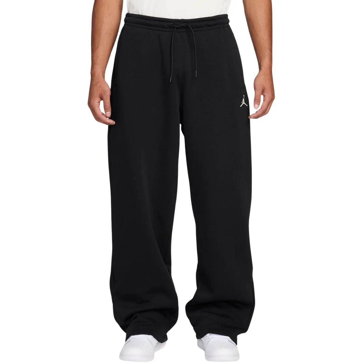 Spodnie męskie Jordan Prosta Nogawka Fleece Bawełniane IB7238-010 czarny XL