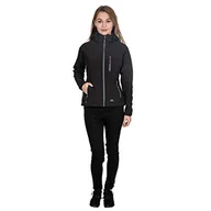 Kurtki damskie - Trespass damskie Bela II kurtka softshell wodoszczelne o Zdejmowany kaptur, czarny, xxl FAJKSSM20002_BLKXXL - miniaturka - grafika 1