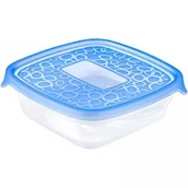 Pojemniki kuchenne - Curver 00469 862 00 pojemnik na żywność Take-Away, zestaw 5 szt., 0,6 L, przezroczysty/niebieski 00469-862-00 - miniaturka - grafika 1