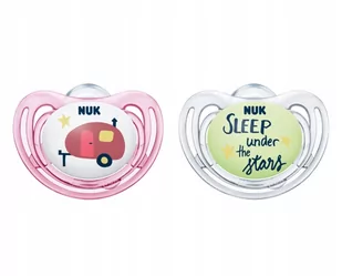 Nuk Silikonowy smoczek uspokajający. Hello Adventure, 2 sztuki - Smoczki uspokajające - miniaturka - grafika 1