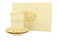 Filiżanki - Duo CLARK FILIŻANKI ZE SPODKAMI 2 SZTUKI 260 ML PORCELANA - miniaturka - grafika 1