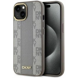 Etui DKNY Leather Checkered Mono Pattern MagSafe do Apple iPhone 15 Beżowy | Bezpłatny transport - Etui i futerały do telefonów Etui DKNY Leather Checkered Mono Pattern MagSafe do Apple iPhone 15 Beżowy | Bezpłatny transport - Etui i futerały do telefonów - miniaturka - grafika 1
