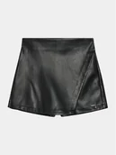 Spodenki damskie - Guess Szorty z imitacji skóry J4RD04 WE8D0 Czarny Regular Fit - miniaturka - grafika 1