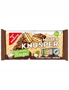 MISTER KNUSPER Nuss - Waffel - Riegiel - Przekąski dla dzieci MISTER KNUSPER Nuss - Waffel - Riegiel - Przekąski dla dzieci - miniaturka - grafika 1