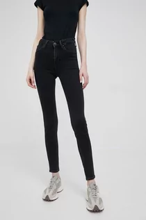 Spodnie damskie - Lee jeansy FOREVERFIT BLACK AVERY damskie high waist - grafika 1