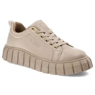Beżowe Sneakersy Big Star Wygodne Obuwie Damskie - Sneakersy damskie - miniaturka - grafika 1