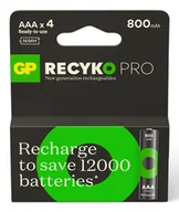 Ładowarki i akumulatory - GP Batteries ReCyko Pro GPRCP80AAA174C4 bateria do użytku domowego Bateria do ponownego naładowania AAA Niklowo-metalowo-wodorkowa (NiMH) - miniaturka - grafika 1