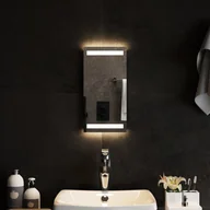 Lustra - vidaXL Lustro łazienkowe z LED, 20x40 cm - miniaturka - grafika 1