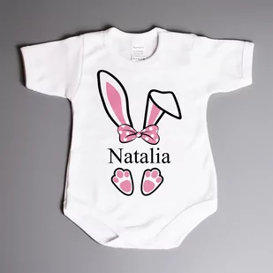 Zajączek wielkanocny - dziewczynka - body wielkanocne - Body dla niemowląt - miniaturka - grafika 1