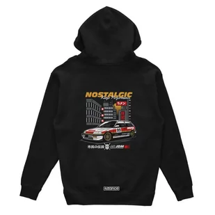 Czarna bluza z kapturem  HONDA KANJO OSAKA-XXL - Odzież do sportów motorowych - miniaturka - grafika 1
