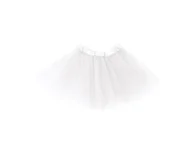 Dodatki do strojów karnawałowych - Spódniczka Tutu - biała - 30 cm - 1 szt - miniaturka - grafika 1