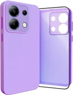 Etui i futerały do telefonów - Etui do Xiaomi Redmi Note 13 4G Osłona Kamery, Fioletowe, Plecki Szkło - miniaturka - grafika 1