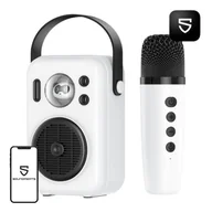 Głośniki przenośne - Głośnik bezprzewodowy Soundpeats Hi-sing z mikrofonem (biały) - miniaturka - grafika 1