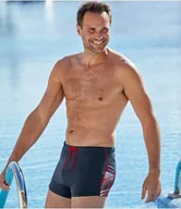 Majtki damskie - Sportowe bokserki kąpielowe Mężczyzna Atlas For Men - Kolor : Granatowy - Rozmiar : 5XL - miniaturka - grafika 1