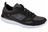 Buty sportowe męskie - Outlet Męskie sneakers Skechers Summits-South Rim 52812-BKW r.46 - miniaturka - grafika 1