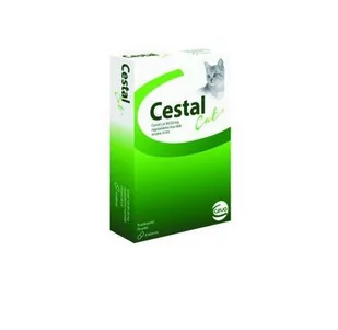 Cestal Cat tabletki na odrobaczanie kotów 2szt 45016-uniw - Artykuły przeciw pasożytom - miniaturka - grafika 1