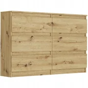 Komody - Komoda 120CM Szafka 6 Szuflad Artisan R120 - miniaturka - grafika 1