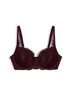 Biustonosze - ESPRIT Bodywear Seasonal Lace RCS Underwire BC Bra biustonosz formowany w kolorze bordowym, 70 E - miniaturka - grafika 1