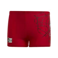 Kąpielówki dla chłopców - adidas Dziecięce kąpielówki Spiderman unisex czerwony Scarle/Black 110 - miniaturka - grafika 1