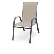 Krzesła - Krzesło Ogrodowe Mosler Ciemny Popiel / Popiel Halmar - miniaturka - grafika 1