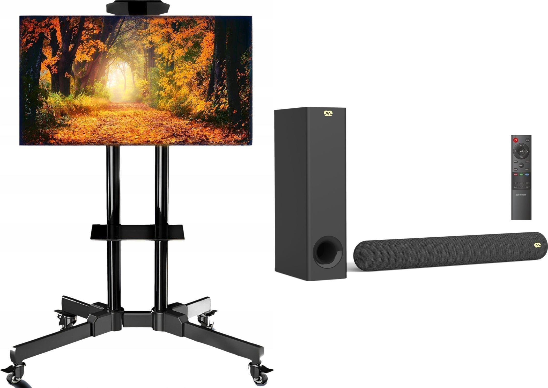 Mozos Stojak podłogowy 1500 32'' - 60'' + Soundbar Cinema