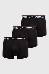 Majtki męskie - Nike bokserki 3-pack męskie kolor czarny - grafika 1