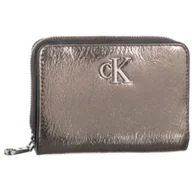 Portfele - Portfel Minimal Monogram M Zip Around T Gunmetal K60K612745 ADA (CK587-a) Calvin Klein - miniaturka - grafika 1