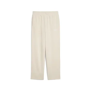 Damskie Spodnie PUMA ESS SMALL NO. 1 LOGO COMFORT STRAIGHT PANTS TR OP 68497987 – Beżowy - Spodnie damskie - miniaturka - grafika 1