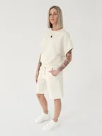 Komplety damskie - Komplet oversize bezrękawnik i spodenki wide leg - miniaturka - grafika 1