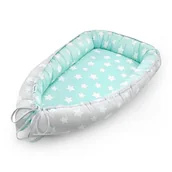 Kokony niemowlęce - Kokon niemowlęcy mint & grey stars - miniaturka - grafika 1