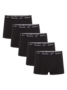 Reebok Bokserki (5 par) "Boyes" w kolorze czarnym - Majtki męskie - miniaturka - grafika 1