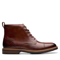 Botki męskie - Kozaki Clarks Aldwin Cap 26179733 Brązowy - miniaturka - grafika 1