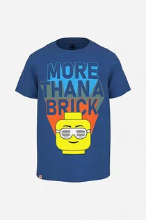 Koszulki dla chłopców - Lego t-shirt bawełniany dziecięcy kolor granatowy z nadrukiem Koszulka Lego Wear T-shirt SS 12010543 259 - grafika 1