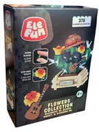 Klocki - KLOCKI ELEFUN FLOWERS Micro klocki KWIATY W DONICZCE 3D 378 elementów 287 - miniaturka - grafika 1