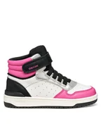 Buty dla dziewczynek - Geox Sneakersy J Washiba J36HXA 05415 C0563 M Biały - miniaturka - grafika 1