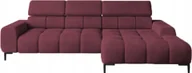 Sofy i kanapy - DomoHome Narożnik tapicerowany w kształcie litery L prawy bok 177x270 cm Narożnik z funkcją spania Sofa rozkładana Funkcja spania Małe 3 siedziska Regulowane zagłówki Regulowane siedzisko Bordowy czerwony - miniaturka - grafika 1