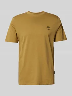 T-shirt z prążkowanym, okrągłym dekoltem model ‘JENS’ - Koszulki męskie - miniaturka - grafika 1