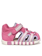 Buty dla dziewczynek - Geox Sandały B Sandal Iupidoo B5517D 05014 C8F8R Różowy - miniaturka - grafika 1
