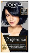 Farby do włosów i szampony koloryzujące - Loreal Feria Preference Granatowa Perłowa Czerń P12 - miniaturka - grafika 1