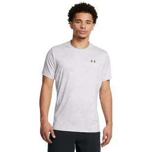 Męska koszulka treningowa Under Armour Vanish Elite Vent Prtd SS - szara - UNDER ARMOUR - Koszulki sportowe męskie - miniaturka - grafika 1