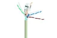Kable miedziane - Gembird kabel instalacyjny skrętka FTP 4x2 kat 6 drut 305m szary FPC-6004-SOL ! FPC-6004-SOL - miniaturka - grafika 1