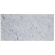 Płytki ceramiczne - Płyta marmurowa Lotus Biały 30.5x61x1 Marmara - miniaturka - grafika 1