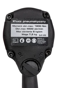 Klucz udarowy pneumatyczny do kół 3/4" 1800Nm BJC - Klucze pneumatyczne - miniaturka - grafika 5