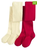 Rajstopy dziecięce - COOL CLUB Rajstopy (2 pary) w kolorze czerwonym i beżowym - miniaturka - grafika 1