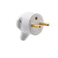 Portfele - Męskie gniazdko elektryczne - Wtyczka elektryczna - Gniazdo męskie 220 V - Wtyczka męska - Wtyczka elektryczna - Wtyczka męska D.4,8mm Gniazdo boczne Portfel Biały - Debflex - 713370 - miniaturka - grafika 1