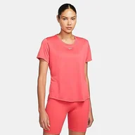 Koszulki i topy damskie - Nike Women's Top W Nk One Df Ss Std Top, Lt Fusion Red/White, DD0638-648, L - miniaturka - grafika 1