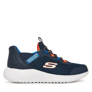 Sneakersy Skechers Bounder 403822L NVBL Granatowy - Buty dla chłopców - miniaturka - grafika 1