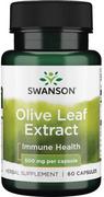 Suplementy naturalne - Swanson - Olive Leaf Extract, Liść Oliwny, 500 mg, 60 kapsułek - miniaturka - grafika 1